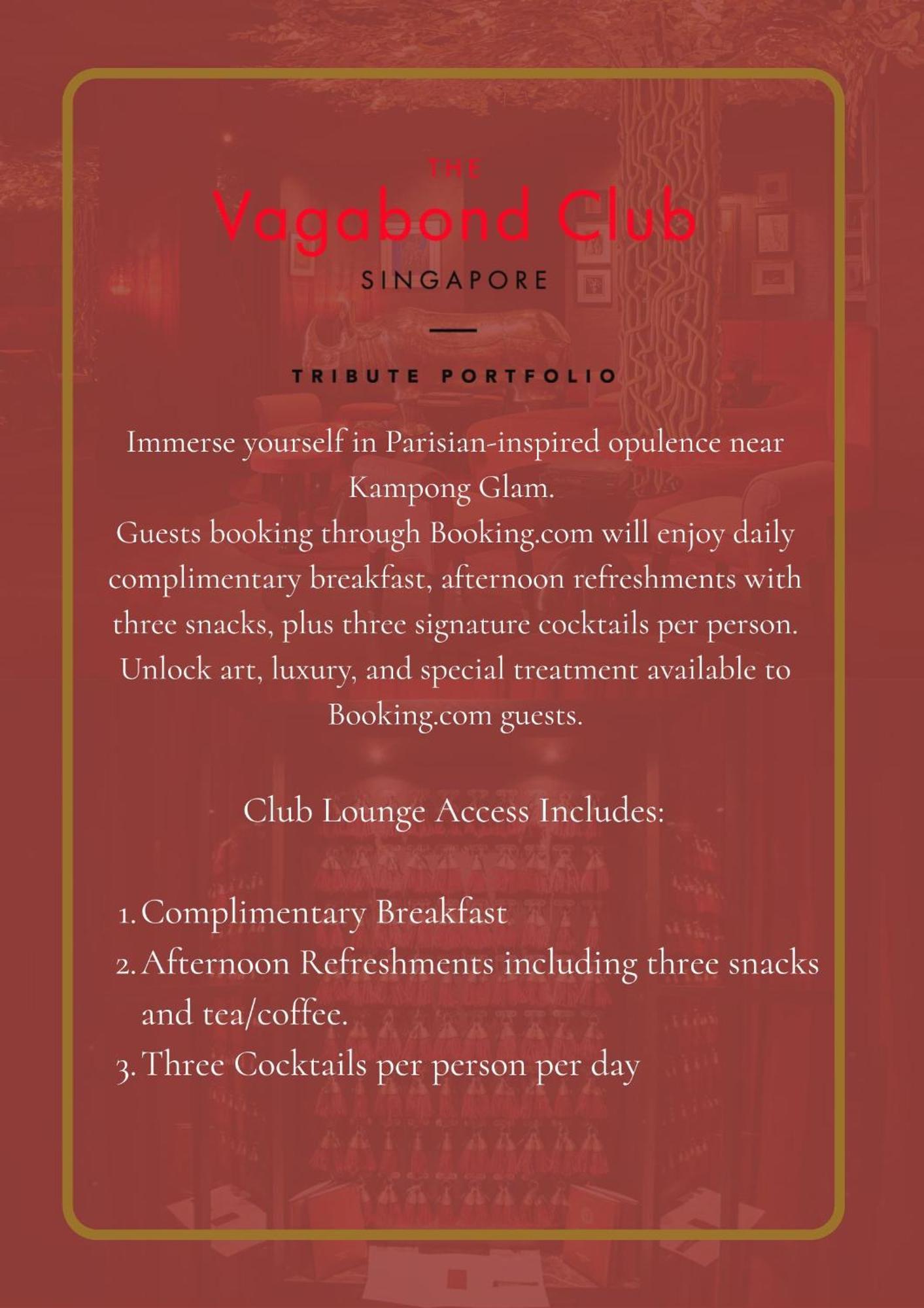 The Vagabond Club, A Tribute Portfolio Hotel Singapore Eksteriør bilde